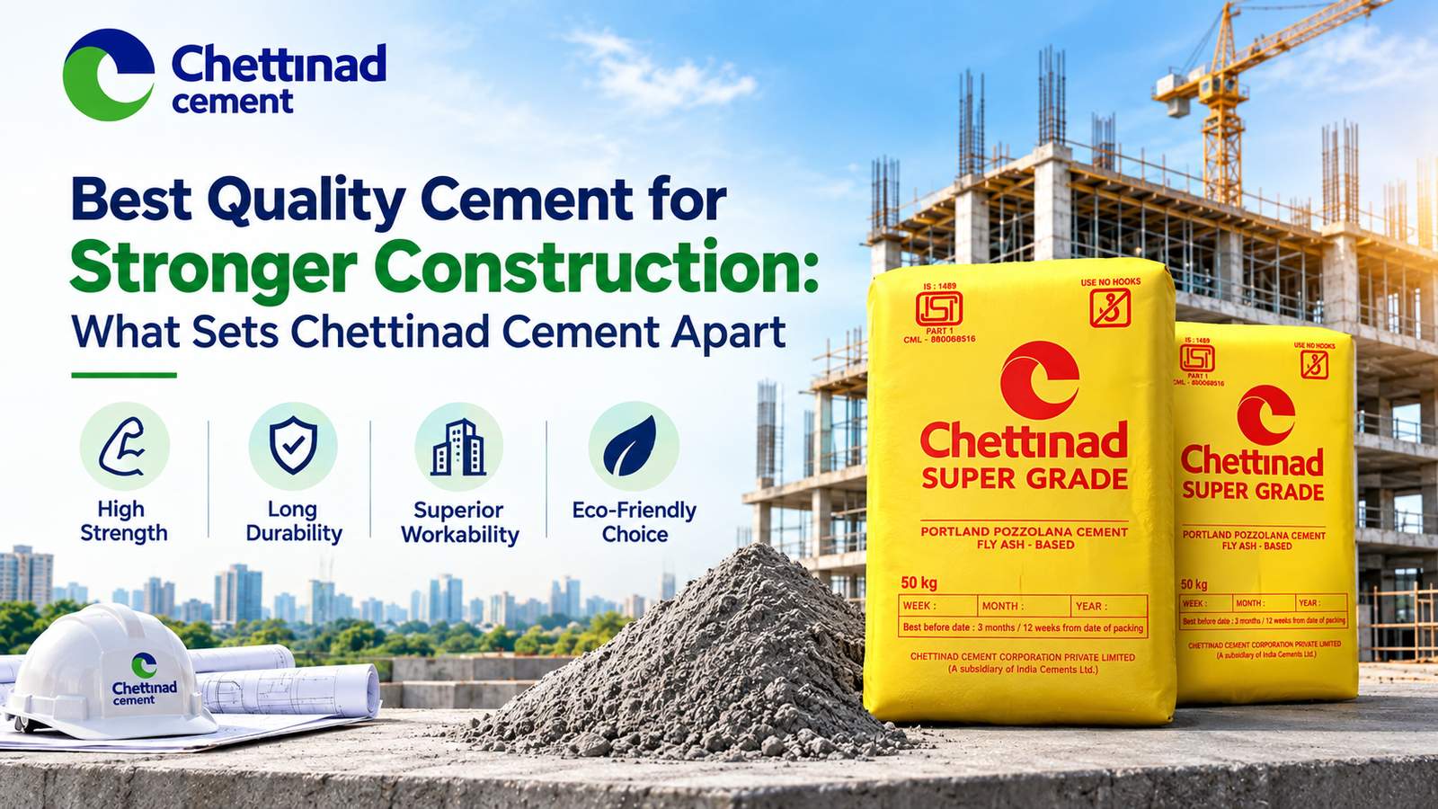 Quality cement for strong construction